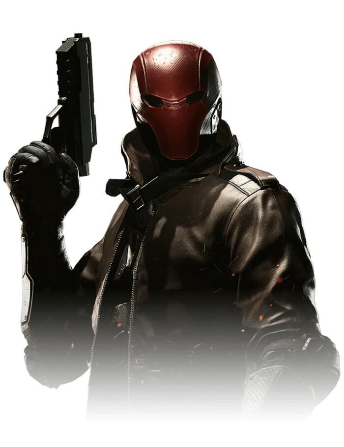 Red Hood Injustice 2 Men Halloween Jacket - Image 3