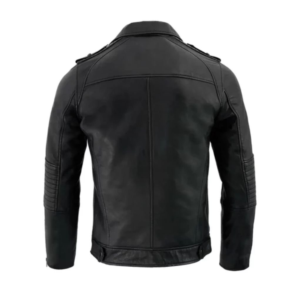 Men Lambskin Black Leather Jacket