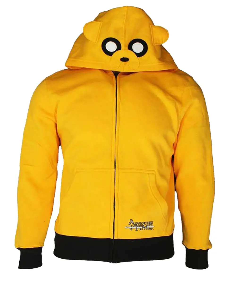 Adventure Time Jake The Dog Yellow Hoodie