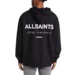 All Saints black hoodie - Front look - Back look