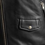 arnold black leather jacket