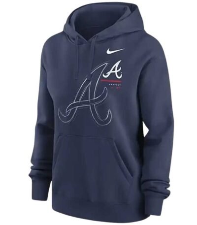 blue atlanta braves MLB nike hoodie