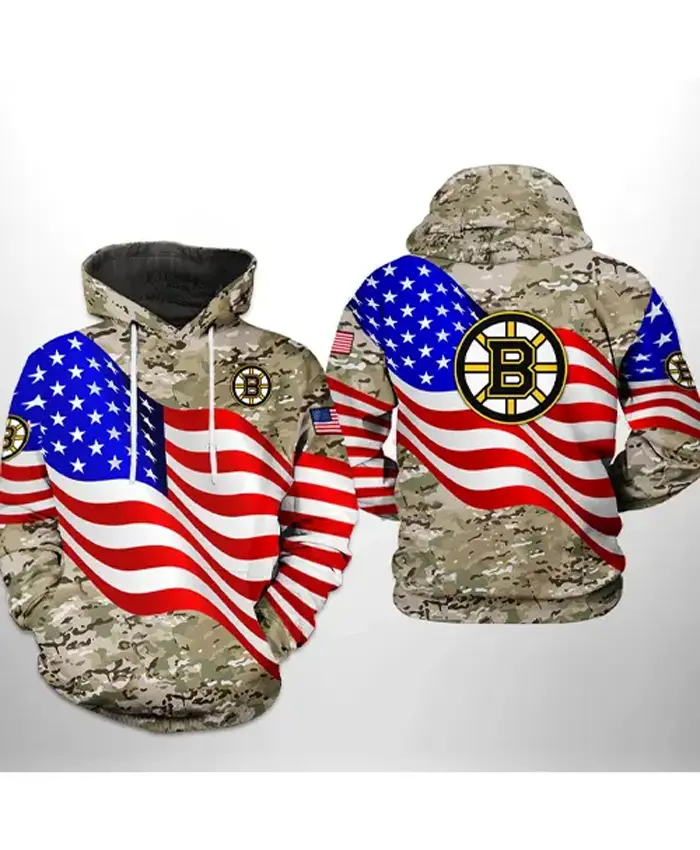 Boston Bruins Camo Pullover Hoodie For Sale