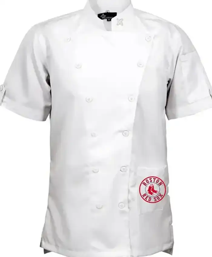 Boston Red Sox MLB White Chef Coat