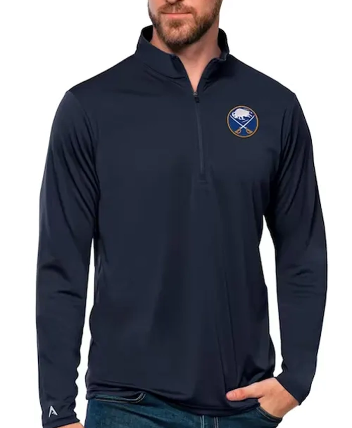 Buy Buffalo Sabres Half Zip Pullover Fleece Jacket For Men and Women