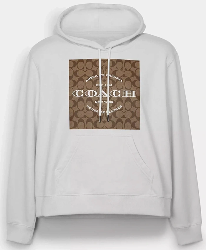 Coach Signature Pullover Hoodie For Sale