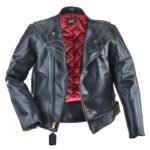 Continental Chopper Motorcycle Black Leather Jacket