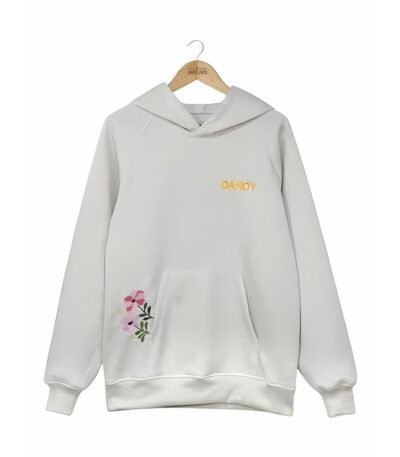 Dandy Gift Giving White Hoodie for Women