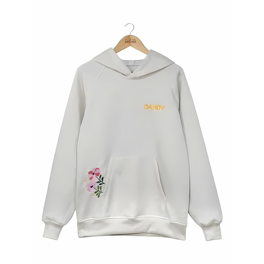 Dandy Gift Giving White Hoodie for Women