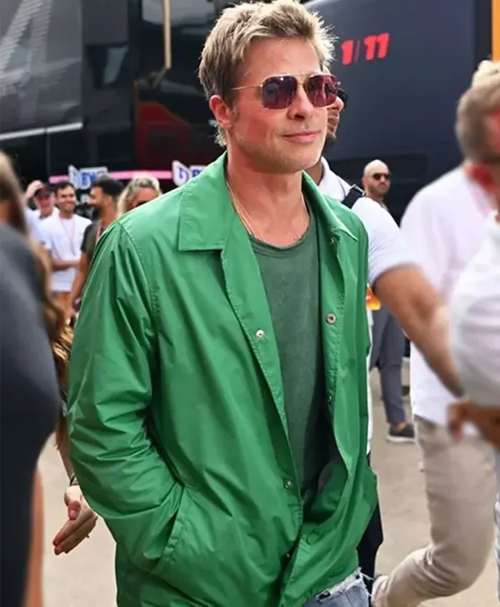 F1 2025 Brad Pitt Green Jacket For Sale