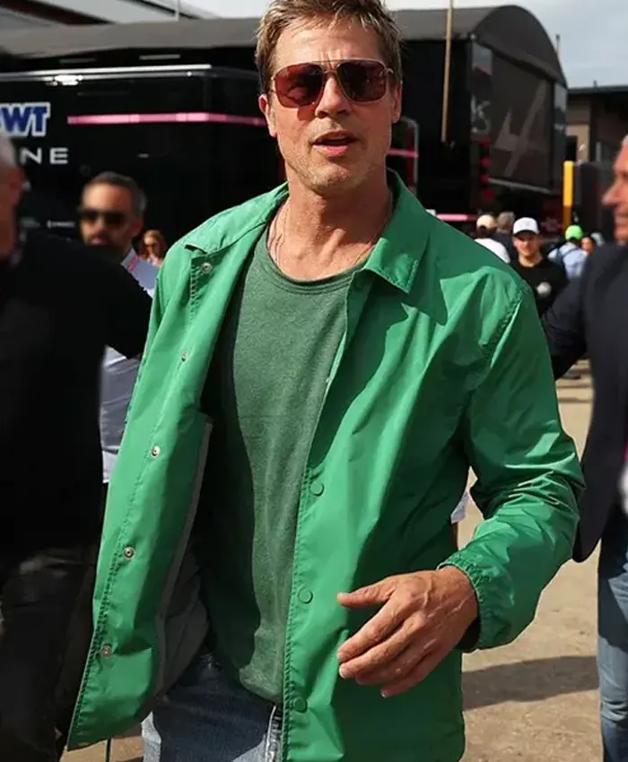 F1 2025 Brad Pitt Green Jacket