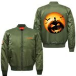 Pumpkin Horror Bomber Halloween Jacket