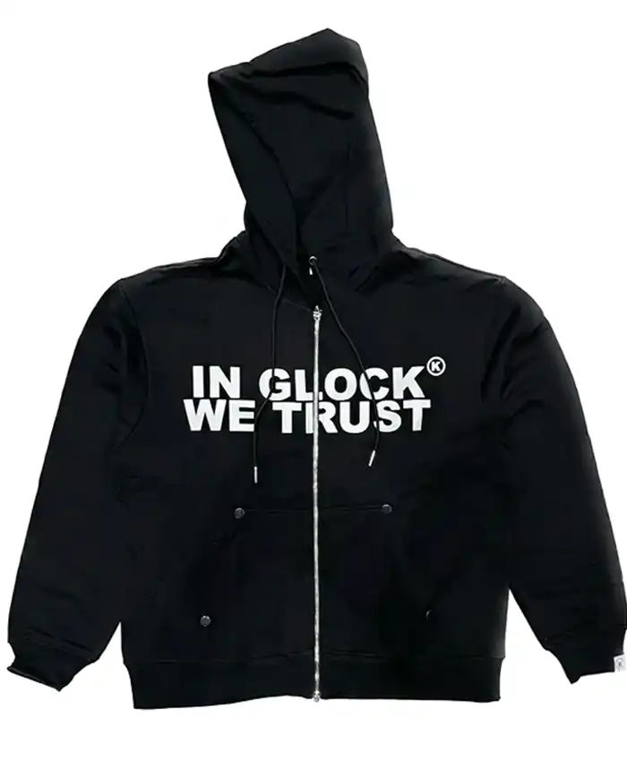 In Glock We Trust Black Fleece Hoodie