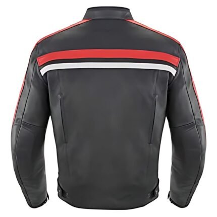 joe rocket old school motorcycle leather jacket - back look