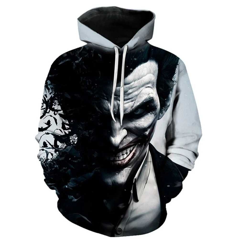 joker printed hoodie