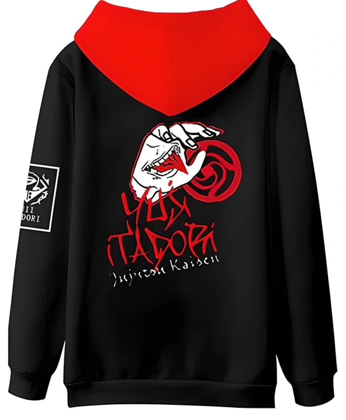 Jujutsu Kaisen Black Pullover Hoodie For Sale