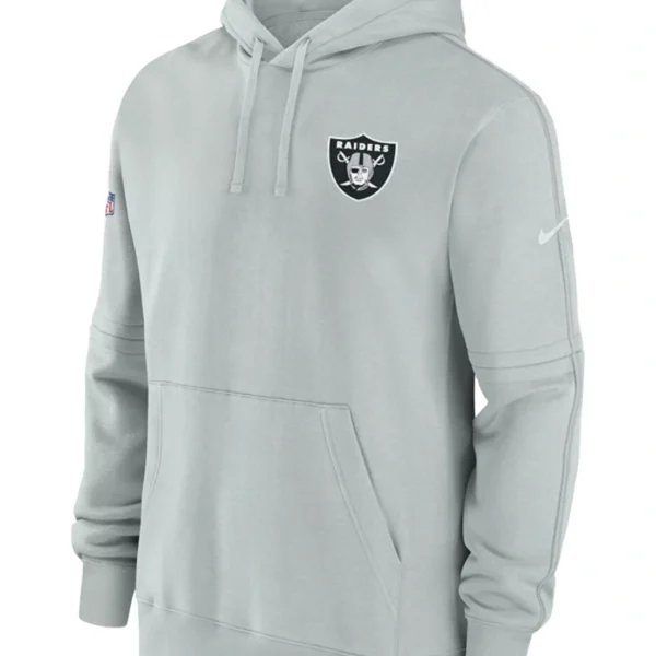 Las Vegas Raiders Sideline Grey Hoodie