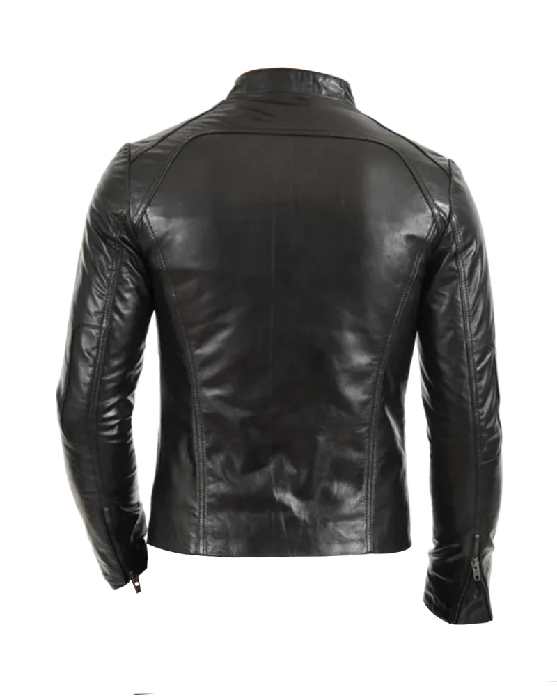 Men Black Leather Jacket