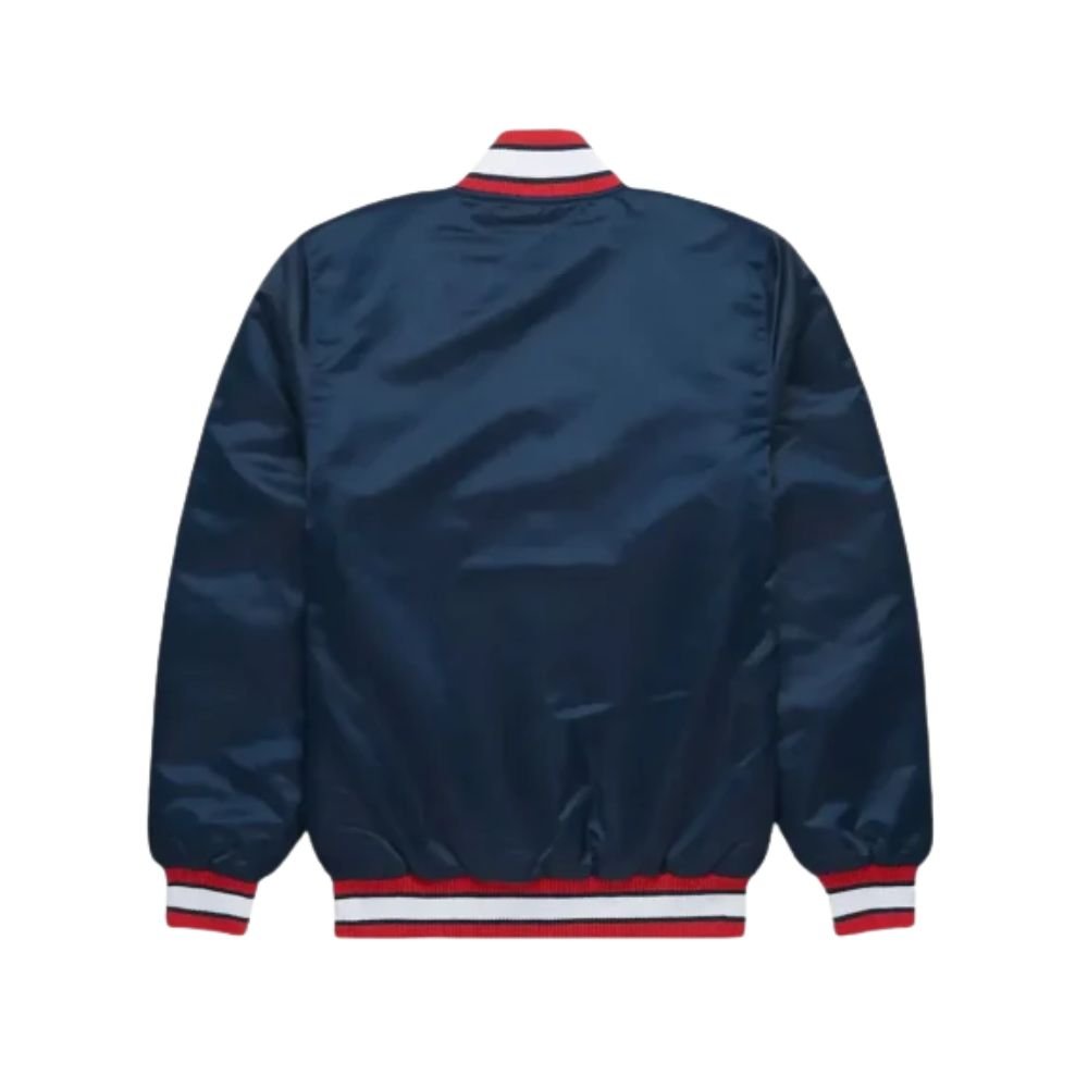 Men MLB Blue Atlanta Braves Varsity Jacket