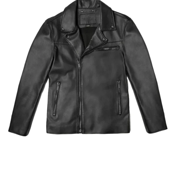 black racer leather jacket
