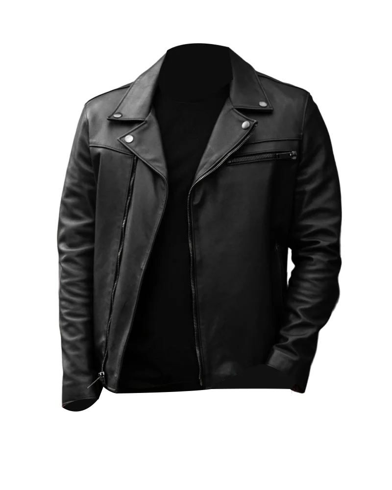 Authentic Black Motorcycle Jacket