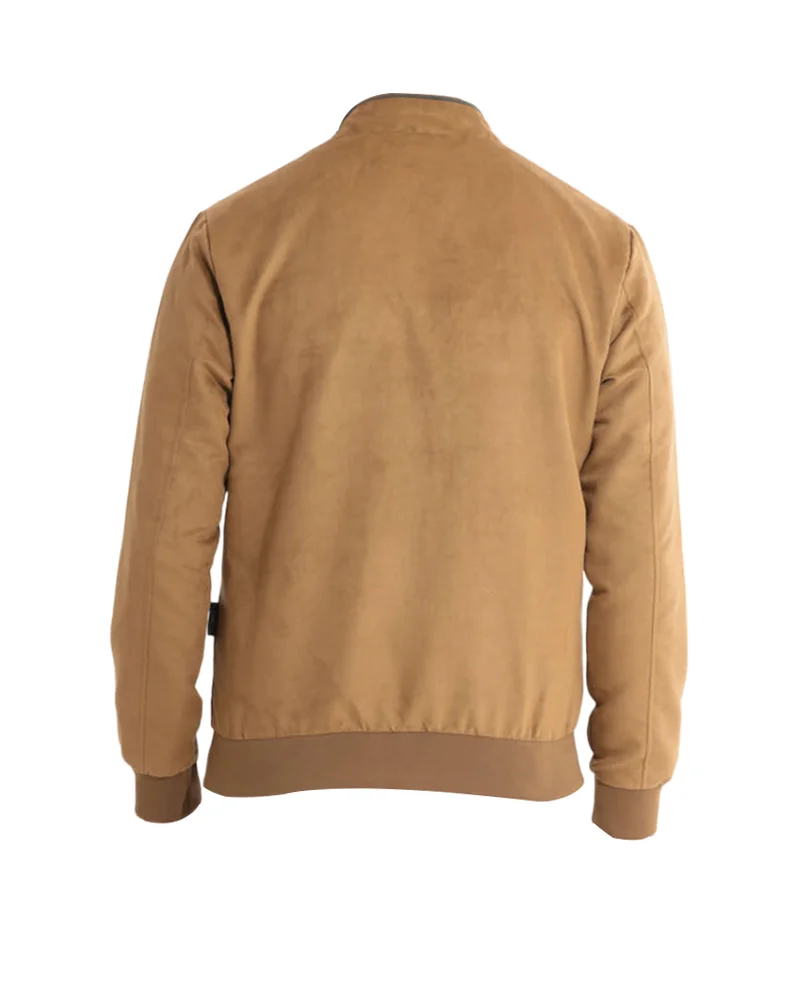 Mens Bomber Suede Leather Jacket