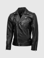 Black Leather Biker Jacket