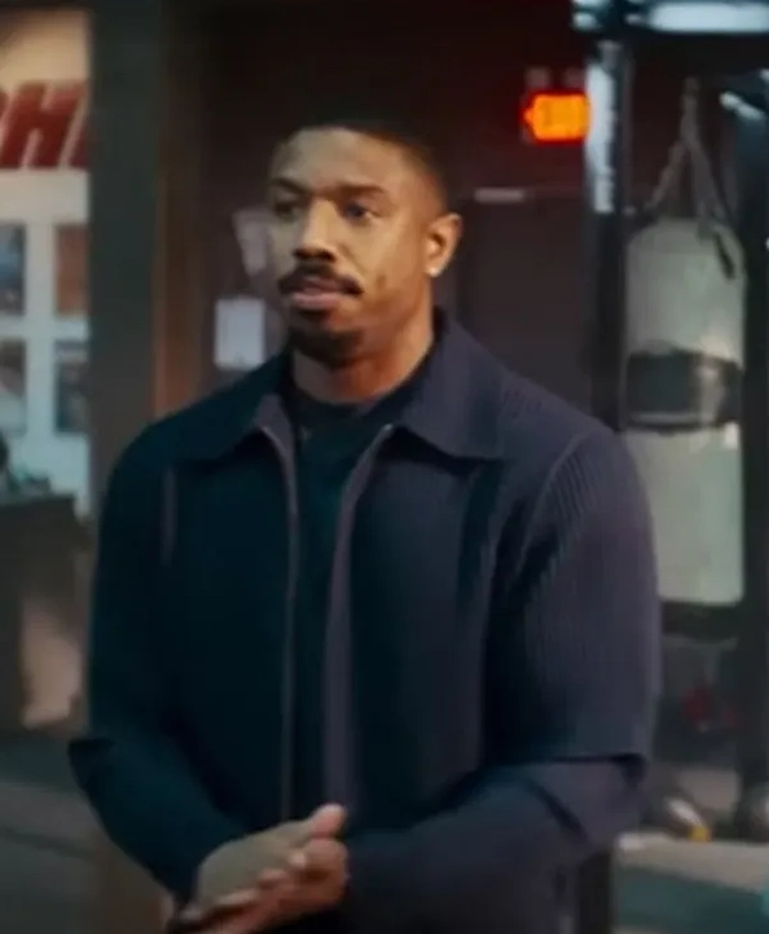 Michael B. Jordan Creed 3 Blue Jacket