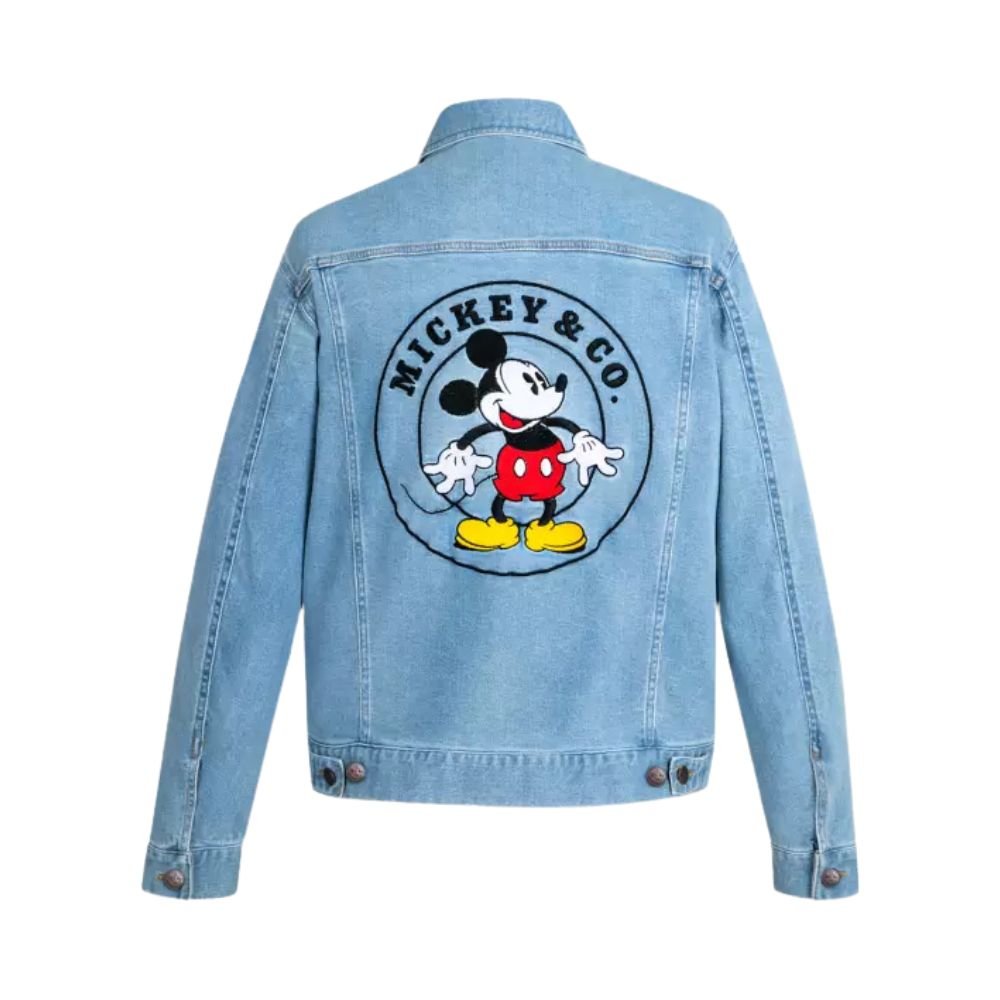 Mickey Mouse Denim Jacket For Women's - Back look