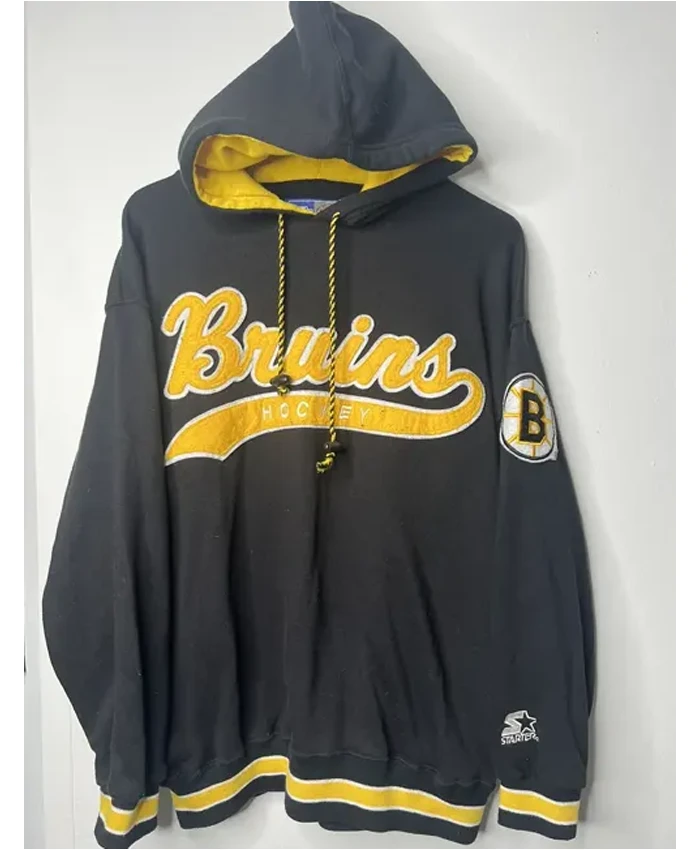 NHL Team Vintage Boston Bruins Pullover Fleece Hoodie For Men and Women