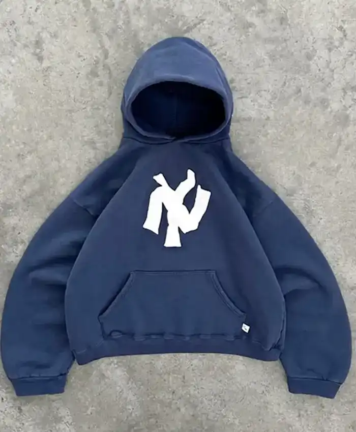 NY Noodle Akimbo Pullover Fleece Hoodie For Sale