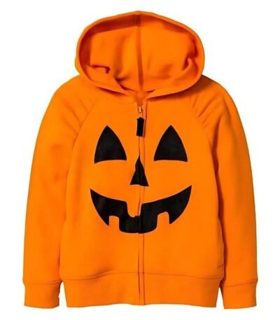 Pumpkin Hooded Halloween Unisex Jacket