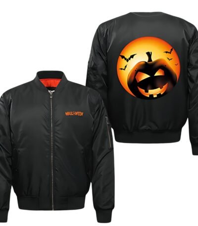 Pumpkin Horror Bomber Jacket