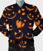 Pumpkins Pattern Bomber Halloween Jacket