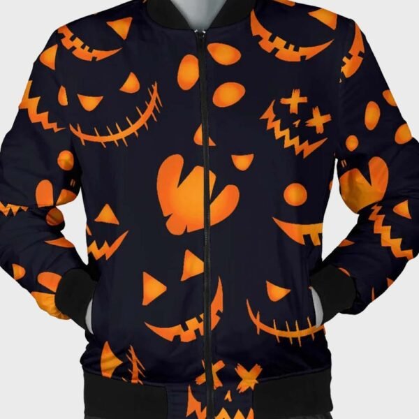 Pumpkins Pattern Bomber Halloween Jacket