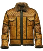 RAF B10 brown leather aviator jacket