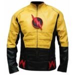 reverse flash leather jacket