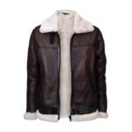 Men Sheepskin B3 Fur Leather Jacket Coat