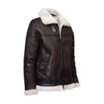 Men Sheepskin B3 Fur Leather Jacket Coat