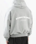 studio dejore pullover grey hoodie