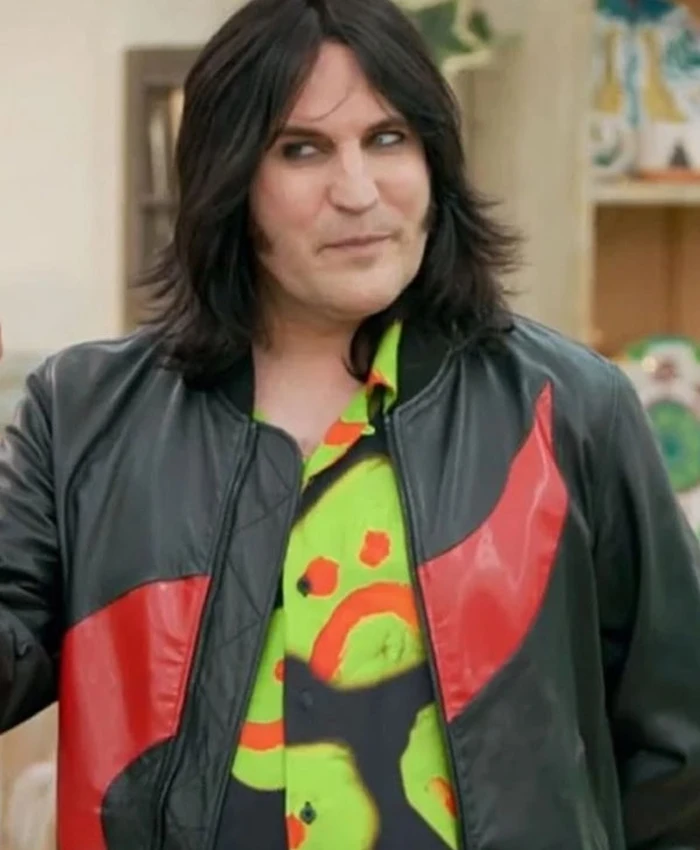 The Great British Bake Off Black Noel Fielding Black Leather Jacket