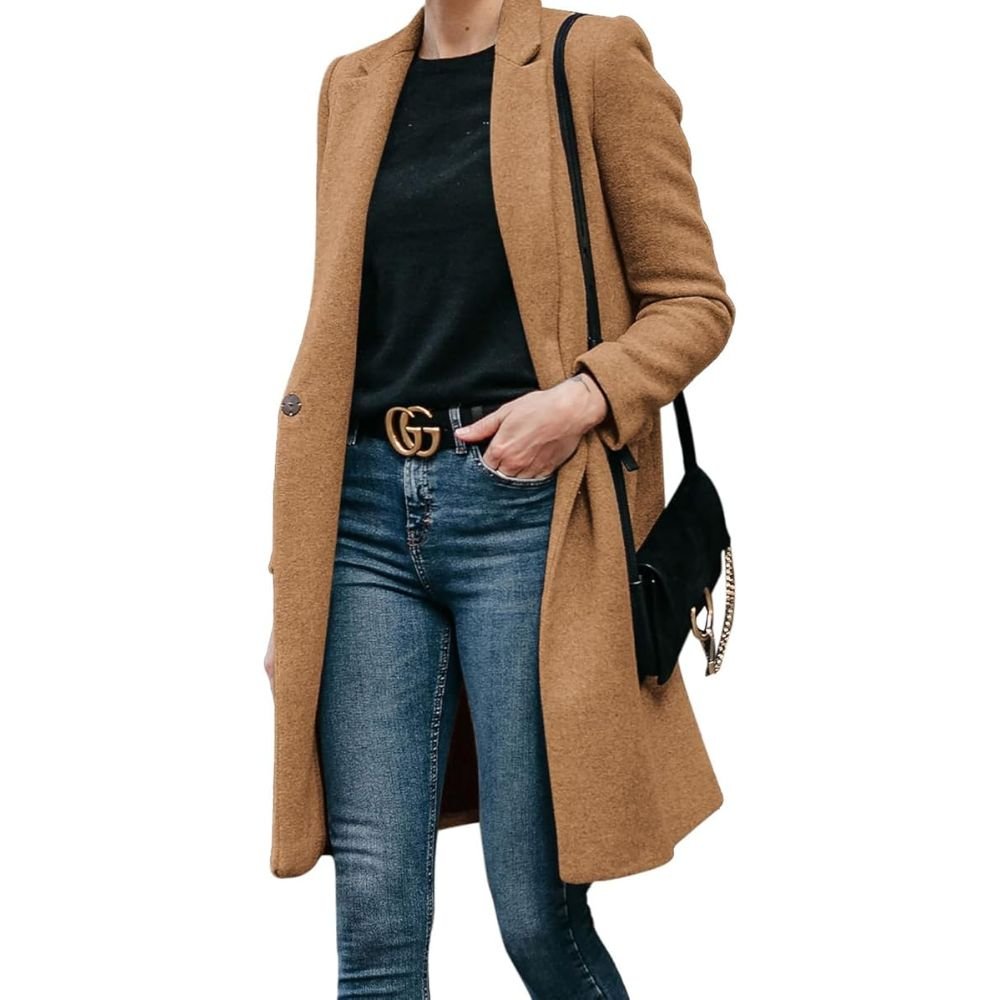The Night Agent Rose Larkin Brown Wool Coat - Second Look