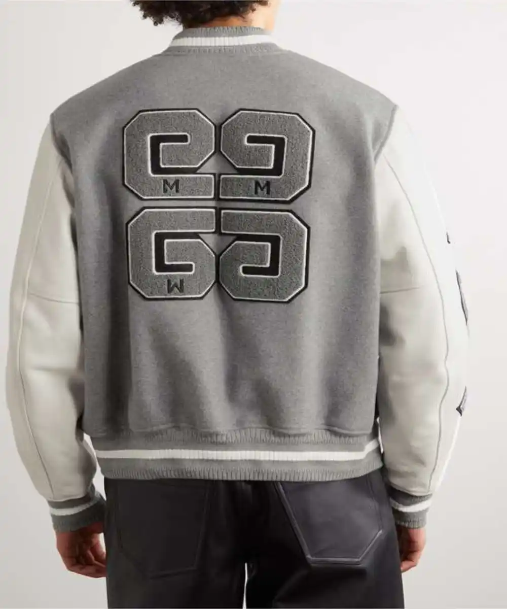 Givenchy Retro Letterman Grey Varsity Jacket