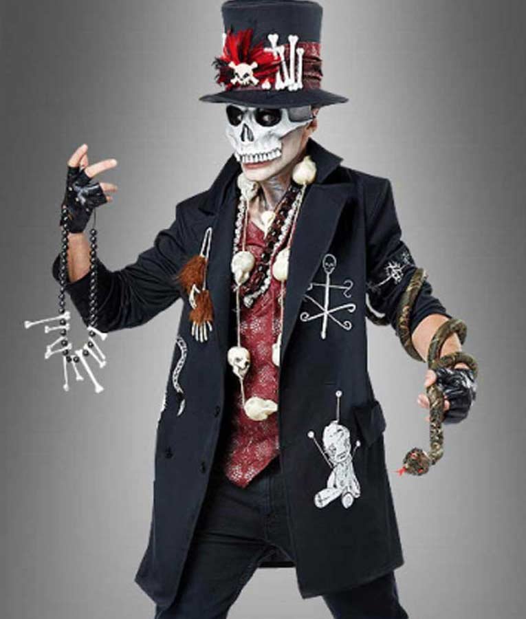 Voodoo Priest Men Halloween Coat