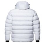 White Puffer Bomber Jacket