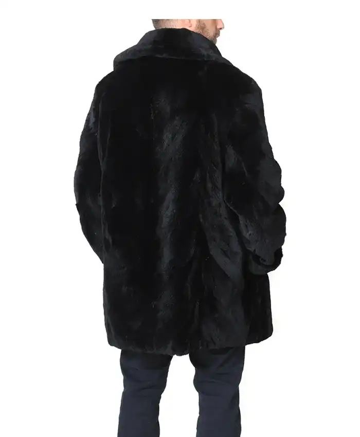 Winter Season Black Sheared Beaver Fur Warm Soft Coat For Men and Women