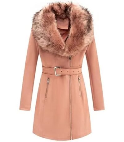 Bellivera Women Faux Leather Coat