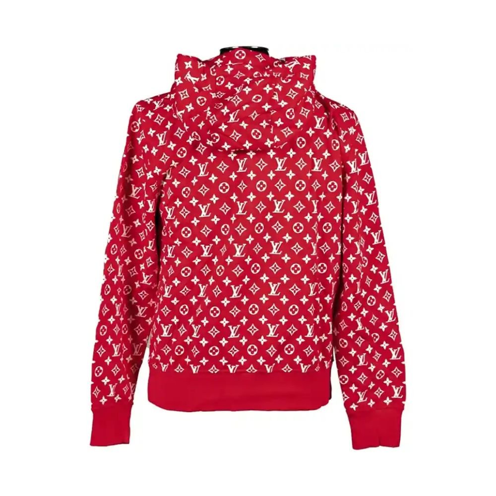 Women X Louis Supreme Red Hoodie