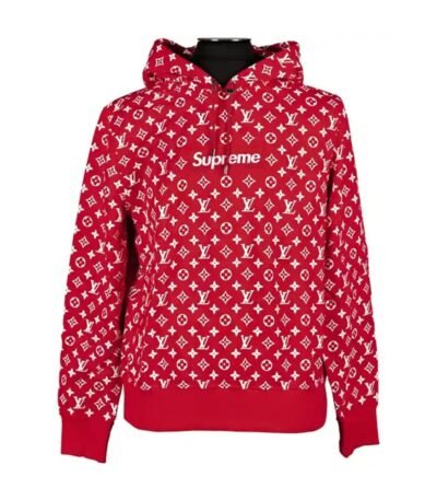 Women X Louis Supreme Red Hoodie