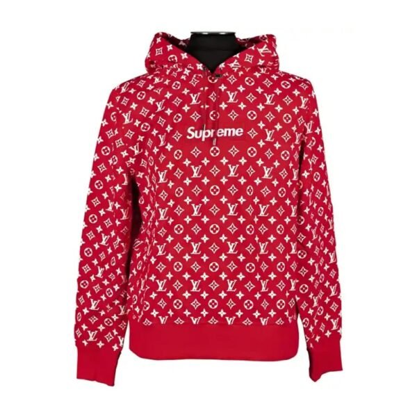 Women X Louis Supreme Red Hoodie